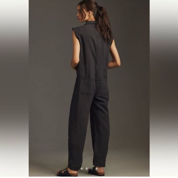 Anthropologie Pilcro Mechanic Jumpsuit Sleeveless Romper Size Medium - Picture 10 of 10